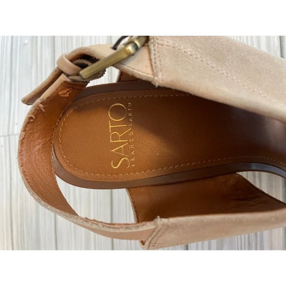 Sarto Franco Sarto Suzie Suede Heeled Sandals Size 8 - Picture 13 of 16